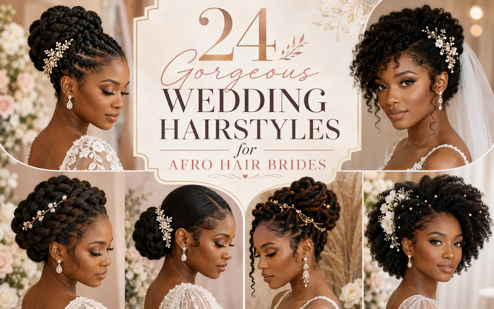 24 Gorgeous Wedding Hairstyles for Afro Hair Brides