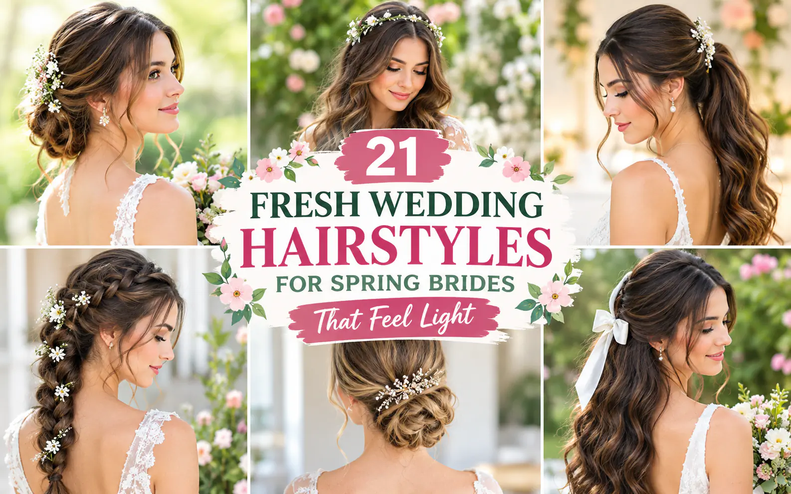 21 Fresh Wedding Hairstyles for Spring Brides That Feel Light