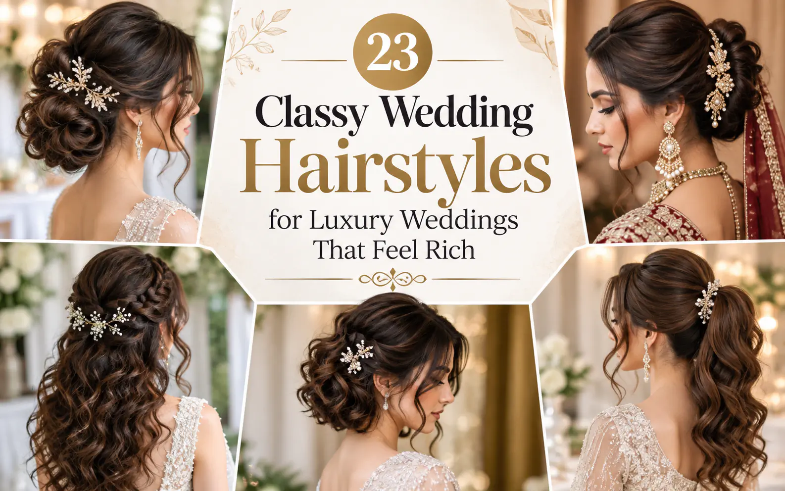 23 Classy Wedding Hairstyles for Luxury Weddings That Feel Rich