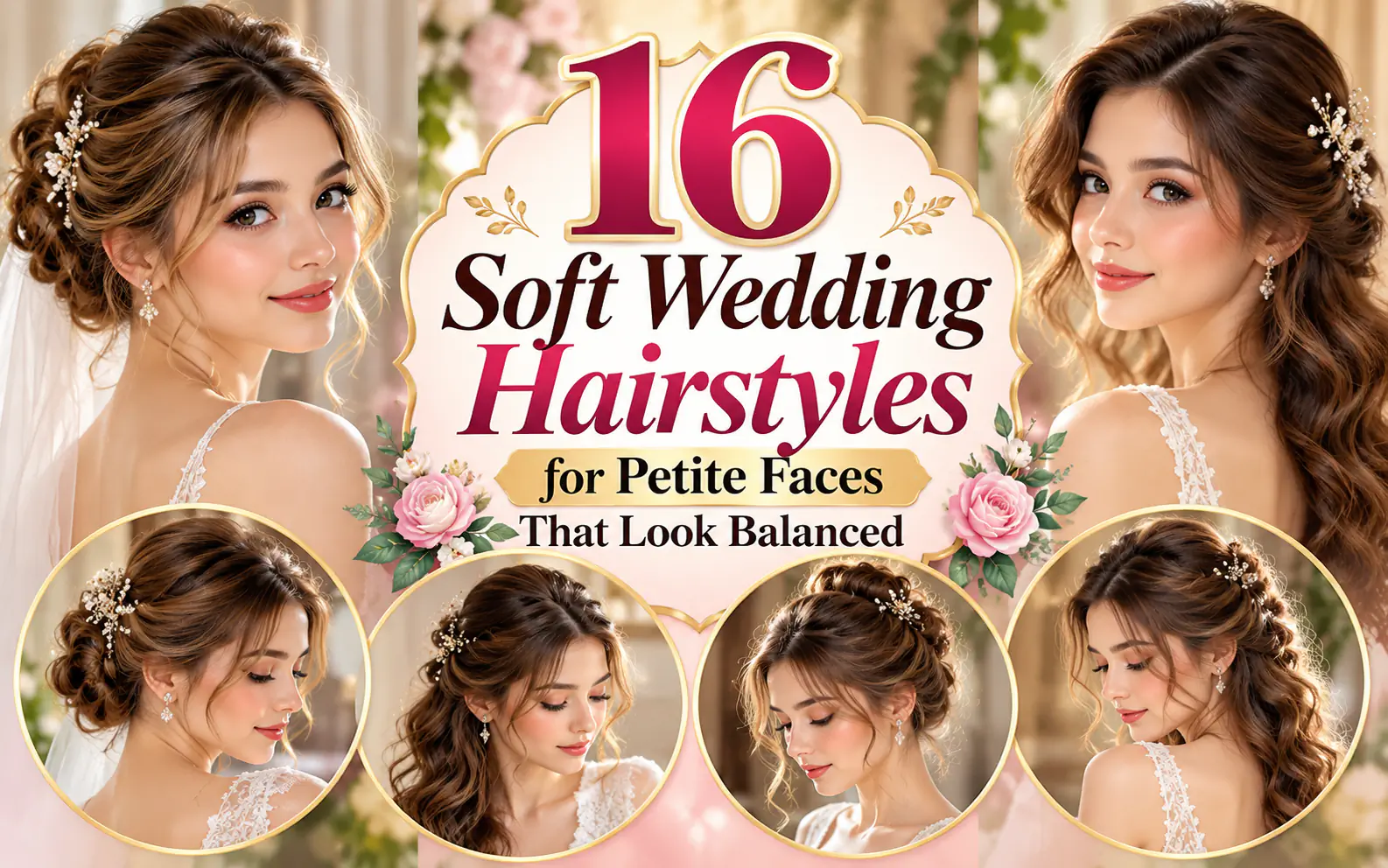 16 Soft Wedding Hairstyles for Petite Faces That Look Balanced