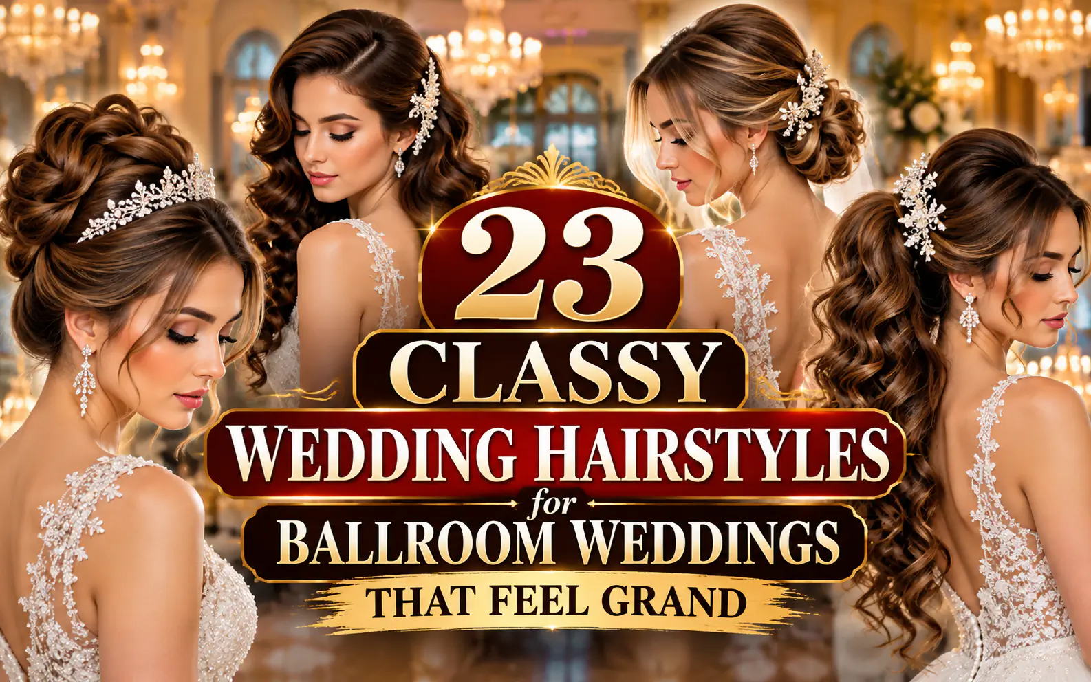 23 Classy Wedding Hairstyles for Ballroom Weddings That Feel Grand